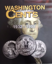 Álbum Moedas Eua 0,25 Cents Dolar 1932 A 1998 Washington Cents