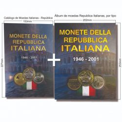 Album Para Moedas Da Republica Italiana 1946 a 2001