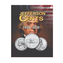 Álbum Moeda Eua 0,05 Cents Dolar 1938 A 2030 Jefferson Cent