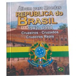 Álbum Para Moedas Da Republica do Brasil 1942 a 1994