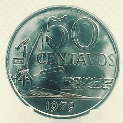 Moeda 50 Centavos 1979 Flor De Cunho